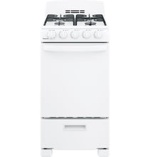 HOTPOINT Hotpoint 20" Front-Control Free-Standing Gas Range with Sealed Burners White - RGAS200DMWW