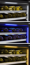 ZEPHYR Presrv Wine Cooler, 24in UC, SS+Gls, Rvs Door, 2Z in Stainless Steel - PRW24C02CG