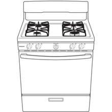 HOTPOINT Hotpoint 30" Free-Standing Gas Range Black - RGBS300DMBB