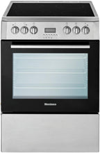 BLOMBERG APPLIANCES BERU24102SS 24in Electric, convection w/fan and circular element, smooth top 4 zone, in Stainless Steel - BERU24102SS