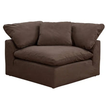Sunset Trading Cloud Puff 3 Piece 88" Wide Slipcovered Modular Sectional Small L Shaped Sofa - SU-1458-88-3C