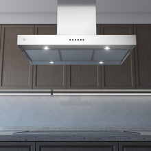 XO APPLIANCE XORI48SC 48" CCC 600/395 CFM Low Profile Island Hood in Stainless Steel - XORI48SC