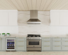 XO APPLIANCE XOVV236KSE 36in Pro Wall Chimney Hood in Stainless Steel Straight Lip 1000 CFM in Stainless Steel - XOVV236KSE