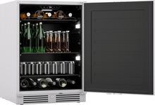 ZEPHYR Presrv Bev Outdoor Cooler, 24in UC, SS, Lock, 1Z in Stainless Steel - PRB24C01ASOD
