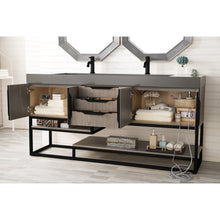James Martin Vanities Columbia 72" Double Vanity - 388-V72D-AGR-MB-DGG