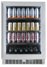SILHOUETTE Silhouette Pro - 24" Built-in Beverage Center in Stainless Steel - SPRBC056D1SS