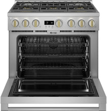 MONOGRAM Monogram 36" Dual-Fuel Professional Range with 6 Burners in Stainless Steel - ZDP366NTSS