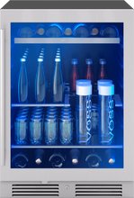 ZEPHYR Presrv Bev Cooler, 24in UC, SS+Gls, Rvs Door, 1Z in Stainless Steel - PRB24C01CG