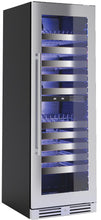 XO APPLIANCE XOU2470WDZGS Tall Dual Zone Wine Cooler, Glass with in Stainless Steel Trim in Stainless Steel - XOU2470WDZGS
