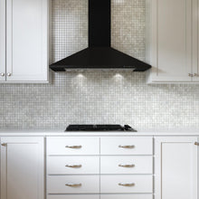XO APPLIANCE XOB36BC 36" CCC 600/395 CFM Italian Made Wall Mount Chimney Range Hood Black - XOB36BC