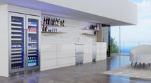 XO APPLIANCE XOU2470WDZGS Tall Dual Zone Wine Cooler, Glass with in Stainless Steel Trim in Stainless Steel - XOU2470WDZGS