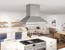 ZEPHYR Titan Island, 54in, SS, PowerWave, 750 CFM w/ACT in Stainless Steel - AK7754BS