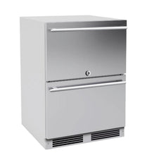 XO APPLIANCE XOU24ORDS 24" Outdoor Refrigerated Drawers Solid in Stainless Steel - XOU24ORDS