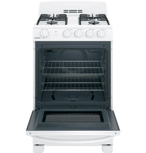 HOTPOINT Hotpoint 24" Front-Control Free-Standing Gas Range with Large Window White - RGAS300DMWW