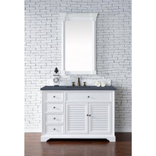 James Martin Vanities Savannah 48" Bright White Single Vanity - 238-104-V48-BW-3AF