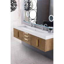 James Martin Vanities Mercer Island 72" Double Vanity - 389-V72D-AGR-G-DGG