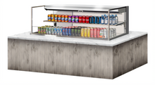 Turbo Air TOM-60L-UF-S-2SI-N Countertop Refrigerated Display Cases - TOM-60L-UF-S-2SI-N