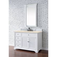James Martin Vanities Savannah 48" Bright White Single Vanity - 238-104-V48-BW-3AF