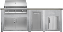Haven 96" Artisan Outdoor Kitchen Island  w/ 17" Door - HART96DOOR