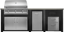 Haven 96" Artisan Outdoor Kitchen Island  w/ 17" Drawer  - HART96DRAW