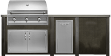 Haven 96" Artisan Outdoor Kitchen Island w/ Plain Panel - HART96PAN