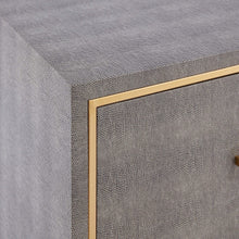 New Pacific Direct Edinburgh 2-Drawer Faux Shagreen End table -  1600049