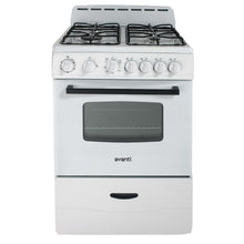 Avanti 24" Compact Gas Range Oven - GR2414CW