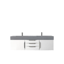 James Martin Vanities Mercer Island 59" Double Vanity - 389-V59D-AGR-G-DGG