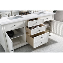James Martin Vanities Savannah 72" Bright White Double Vanity - 238-104-V72-BW-3AF