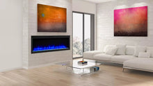 SimpliFire 60" Allusion Platinum Recessed Linear Electric Fireplace - SF-ALLP60-BK