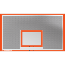 Jaypro Straight Post Basketball System (4-1/2" Pole with 4' Offset) 72"W x 42"H Perforated Aluminum Backboard