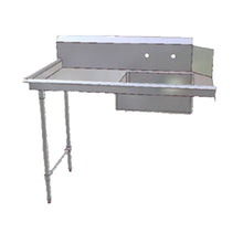 John Boos JDTS-20-36L Soiled Straight 36" W x 30" D Dishtable, Pre-Rinse Sink - JBJDTS2036L