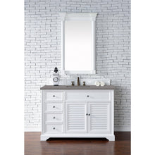 James Martin Vanities Savannah 48" Bright White Single Vanity - 238-104-V48-BW-3AF