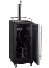 Kegco 15" Wide Homebrew Tap Stainless Steel Commercial Kegerator - HBK15BSRNK