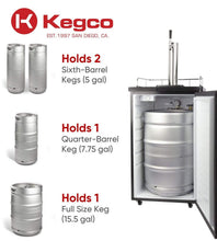 Kegco 20" Wide Kombucha Tap Black Kegerator - KOM19B-1NK