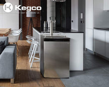 Kegco 20" Wide Kombucha Tap Stainless Steel Kegerator - KOM19S-1NK