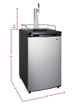 Kegco 20" Wide Tap Stainless Steel Kegerator - K199SS-1NK
