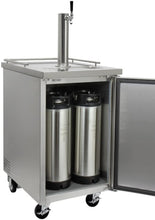Kegco 24" Wide Cold Brew Coffee SilverCommercial Kegerator - ICXCK-1S-1