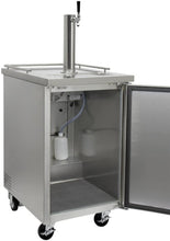 Kegco 24" Wide Cold Brew Coffee SilverCommercial Kegerator - ICXCK-1S-1