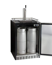 Kegco 24" Wide Cold Brew Coffee Tap Black Commercial Built-In Right Hinge Kegerator - ICHK38BSU-1