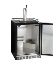 Kegco 24" Wide Cold Brew Coffee Tap Black Commercial Built-In Right Hinge Kegerator - ICHK38BSU-1