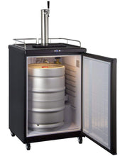 Kegco 24" Wide Cold Brew Coffee Tap Black Commercial/Residential Kegerator - ICZ163B-1NK