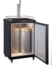 Kegco 24" Wide Cold Brew Coffee Tap Black Commercial/Residential Kegerator - ICZ163B-1NK