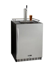 Kegco 24" Wide Cold Brew Coffee Tap Black Commercial Built-In Right Hinge Kegerator - ICHK38BSU-1