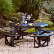 LuxCraft Poly Octagon Picnic Table - POPTBK