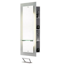 Salon Ambience Lyon Mirror Styling Station w/ Storage