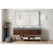 James Martin Vanities Columbia 72" Double Vanity - 388-V72D-AGR-MB-DGG
