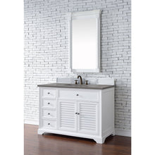 James Martin Vanities Savannah 48" Bright White Single Vanity - 238-104-V48-BW-3AF