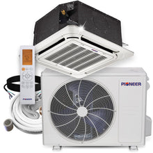 Pioneer 18,000 BTU 20.5 SEER2 8-Way Compact Cassette Mini-Split Air Conditioner Heat Pump System Full Set 230V - CYB018GMFILCAD-10