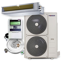 Pioneer 48,000 BTU 15.1 SEER2 Ceiling Concealed Ducted Mini-Split Inverter+ Air Conditioner Heat Pump System Full Set 230V - RYB048GMFILDBD-10